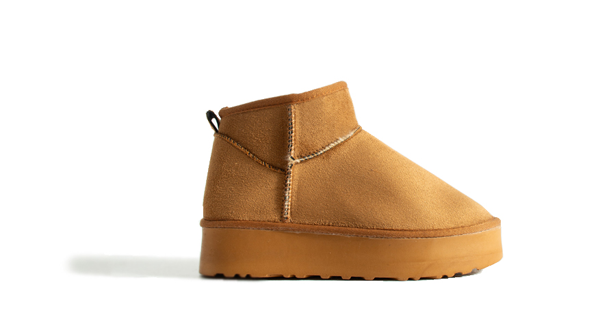 DARK HEEL Kadın Taba Süet İçi Kürklü Günlük Bot